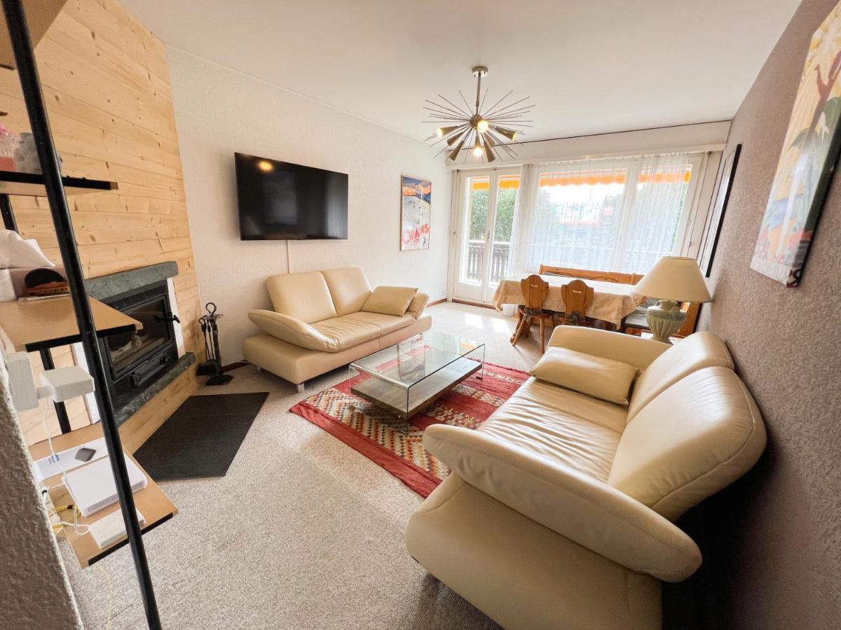Bel Appartement 3 Pieces Au Pied Des Pistes De Ski ครองส์มอนตานา ภายนอก รูปภาพ